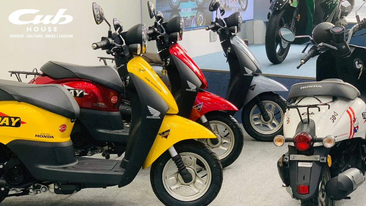 4 màu Honda Today 50cc đang có sẵn tại Cub House – Bạn thích màu nào?