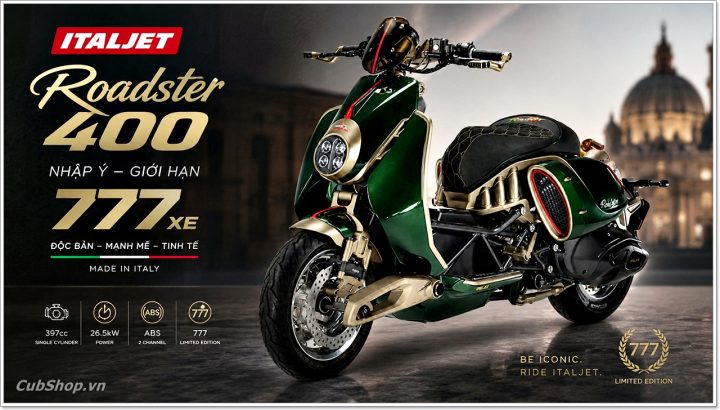Italjet Roadster 400 nhập Ý - Giới hạn 777 xe