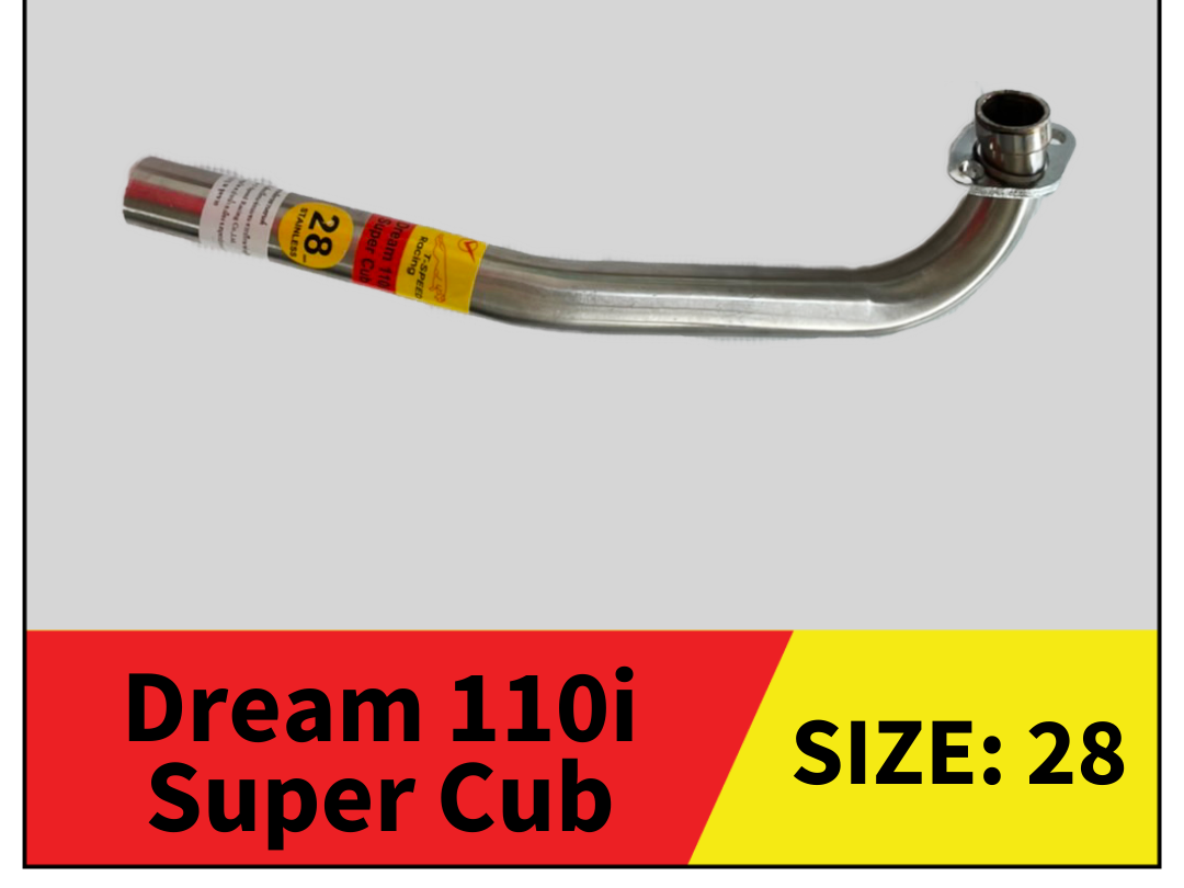 9q Cổ pô xe Honda Dream Thái, Honda Super Cub nhiều size