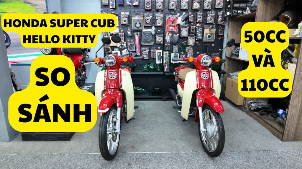 Honda Super Cub Hello Kitty 50cc & 110cc: Bộ đôi xe Nhật đặc biệt