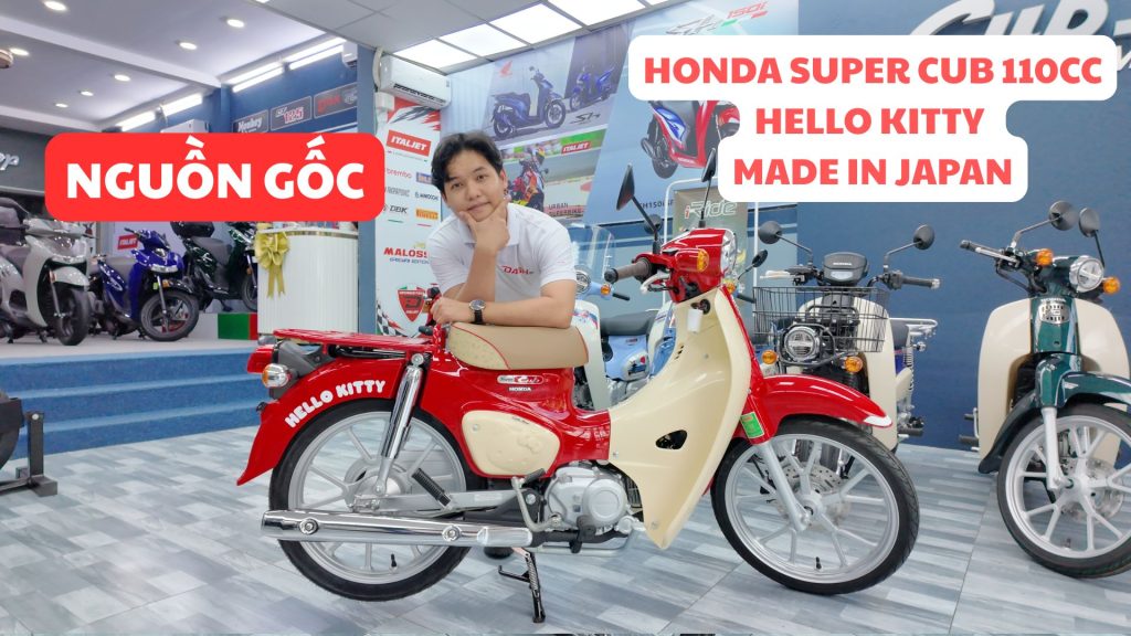 honda super cub 110cc hello kitty