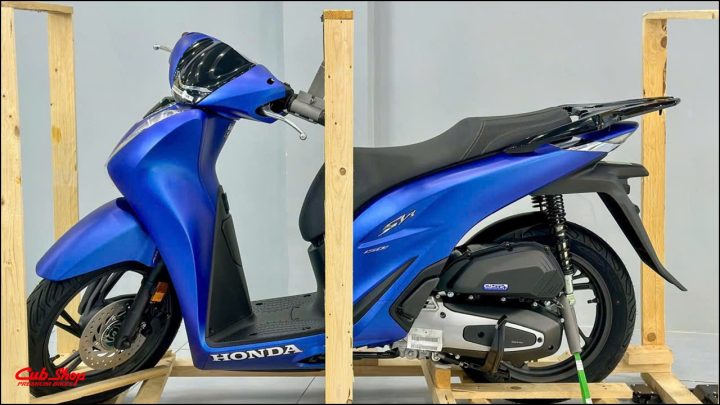 Honda SH Ý 150i – xanh dương nhám Matt Pearl Pacific Blue