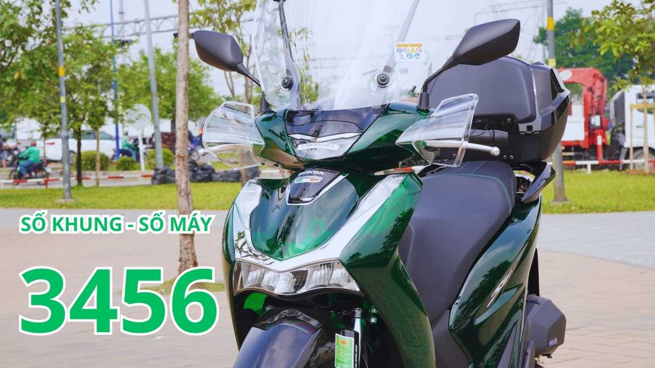 Quá bất ngờ Honda SH Ý Vetro số 3456 số khung số máy quá đẹp