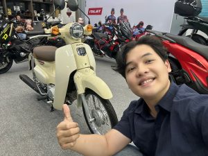 super cub 50cc màu be