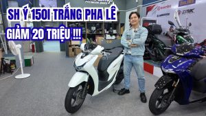 Honda SH150i trắng pha lê