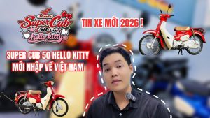 Super Cub 50cc Hello Kitty mới nhập về lô hàng mới tại Việt Nam