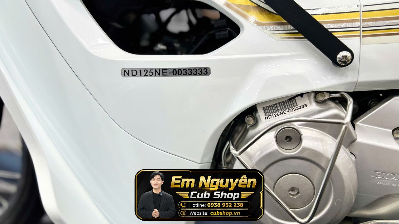 Honda Dream Thái NCX 2023 màu trắng số đẹp 33333