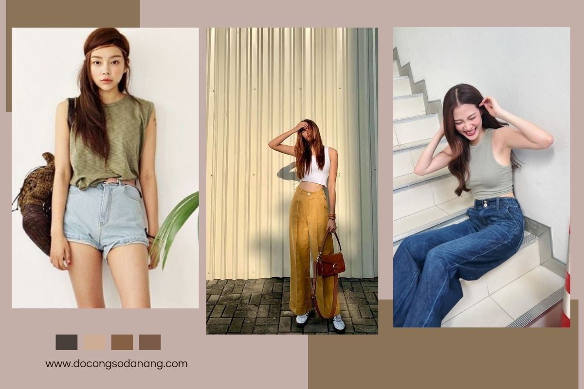 cách phối đồ cá tính thu hút cùng áo tank top