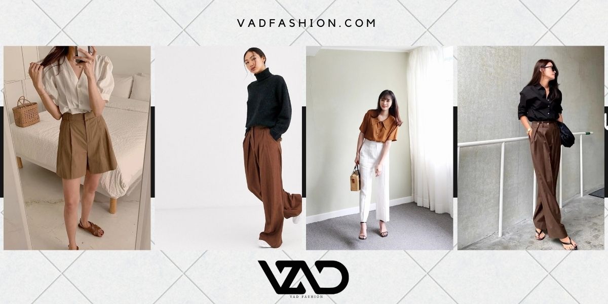 cách phối đồ cực chuẩn với tone nâu đen trắng