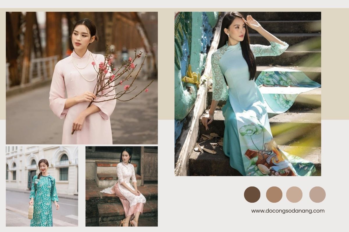những mẫu áo dài raglan phổ biến
