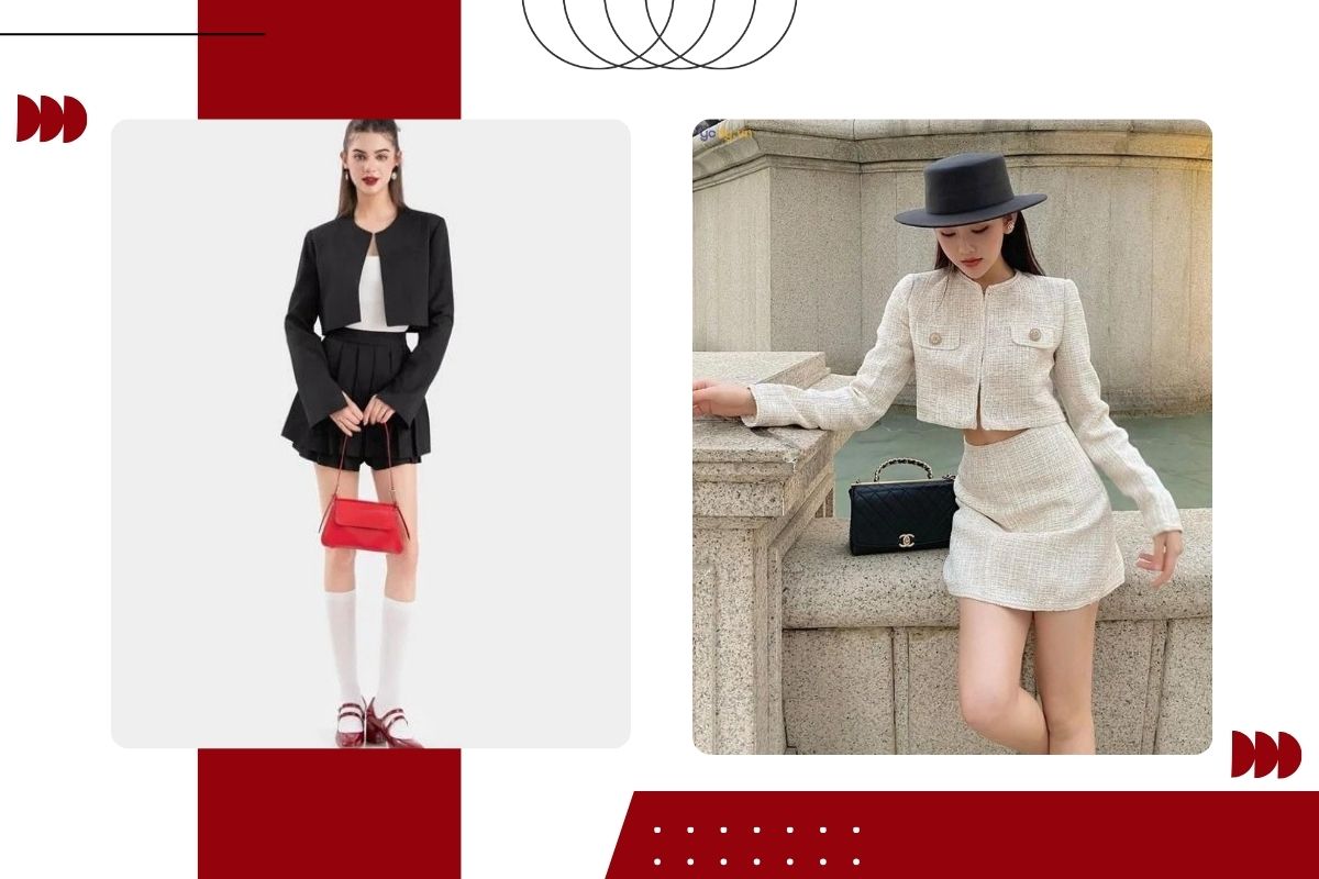 cách phối đồ với áo croptop công sở trẻ trung