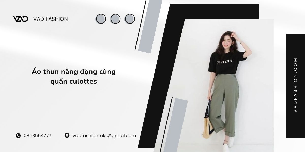 Quần culottes: Phong cách phối đồ thời thượng cho mọi dịp