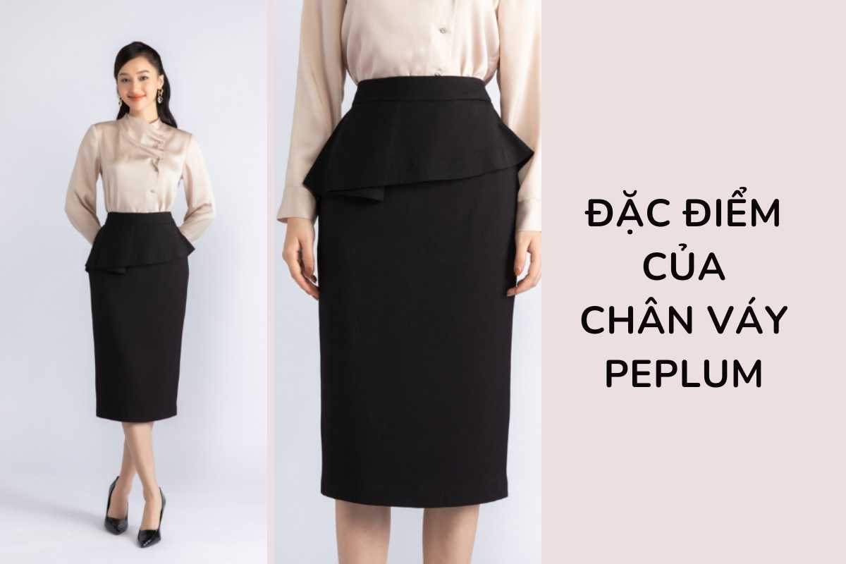 Đặc điểm của chân váy peplum