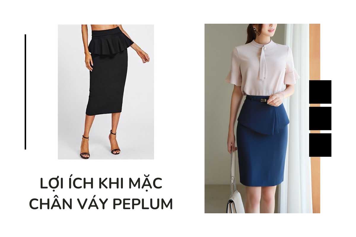 Lợi ích khi mặc chân váy peplum