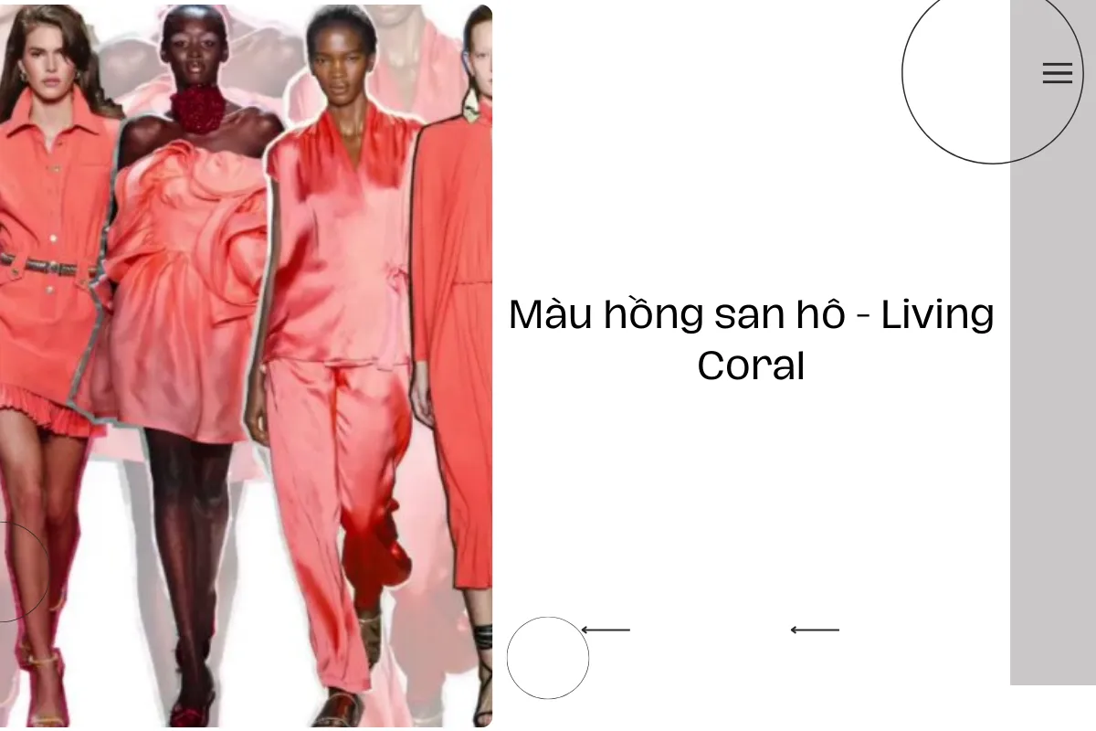 Màu hồng san hô - Living Coral.