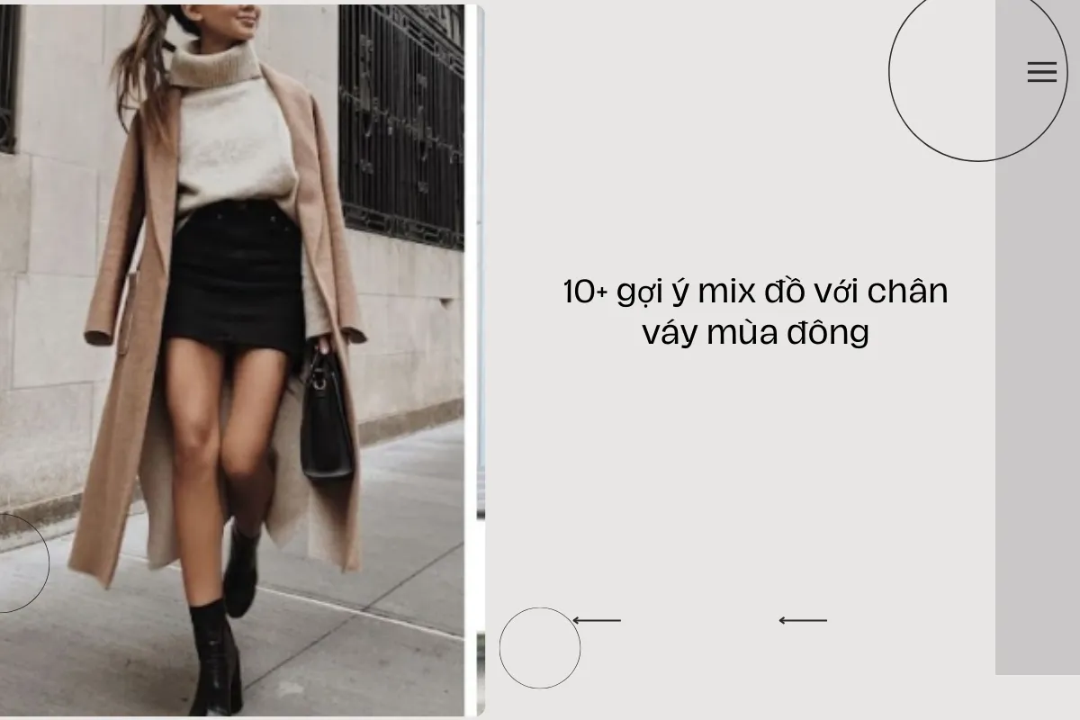 10+ gợi ý mix đồ với chân váy mùa đông
