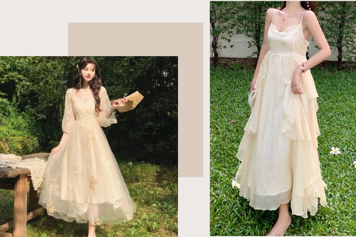 đầm ulzzang mẫu xòe