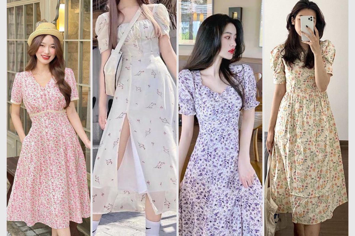 họa tiết đầm ulzzang nổi bật năm nay