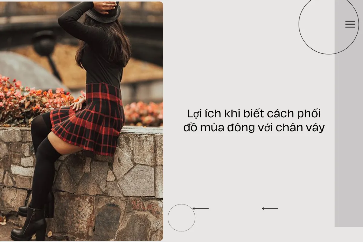 Lợi ích khi biết cách phối đồ mùa đông với chân váy