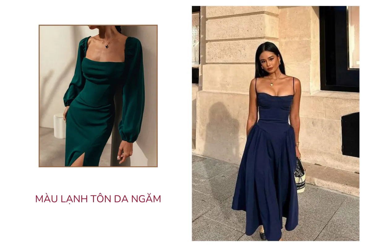 Tông màu lạnh tôn da ngăm