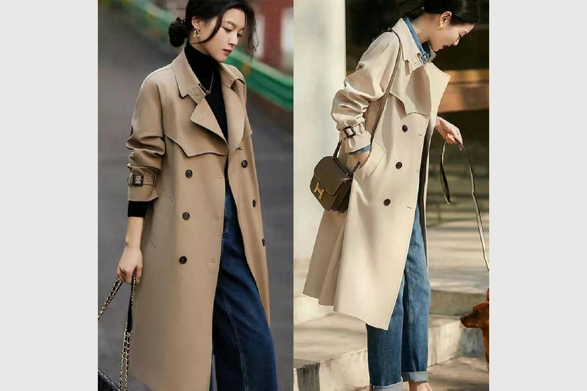 Trench coat dáng dài cho phong cách thanh lịch