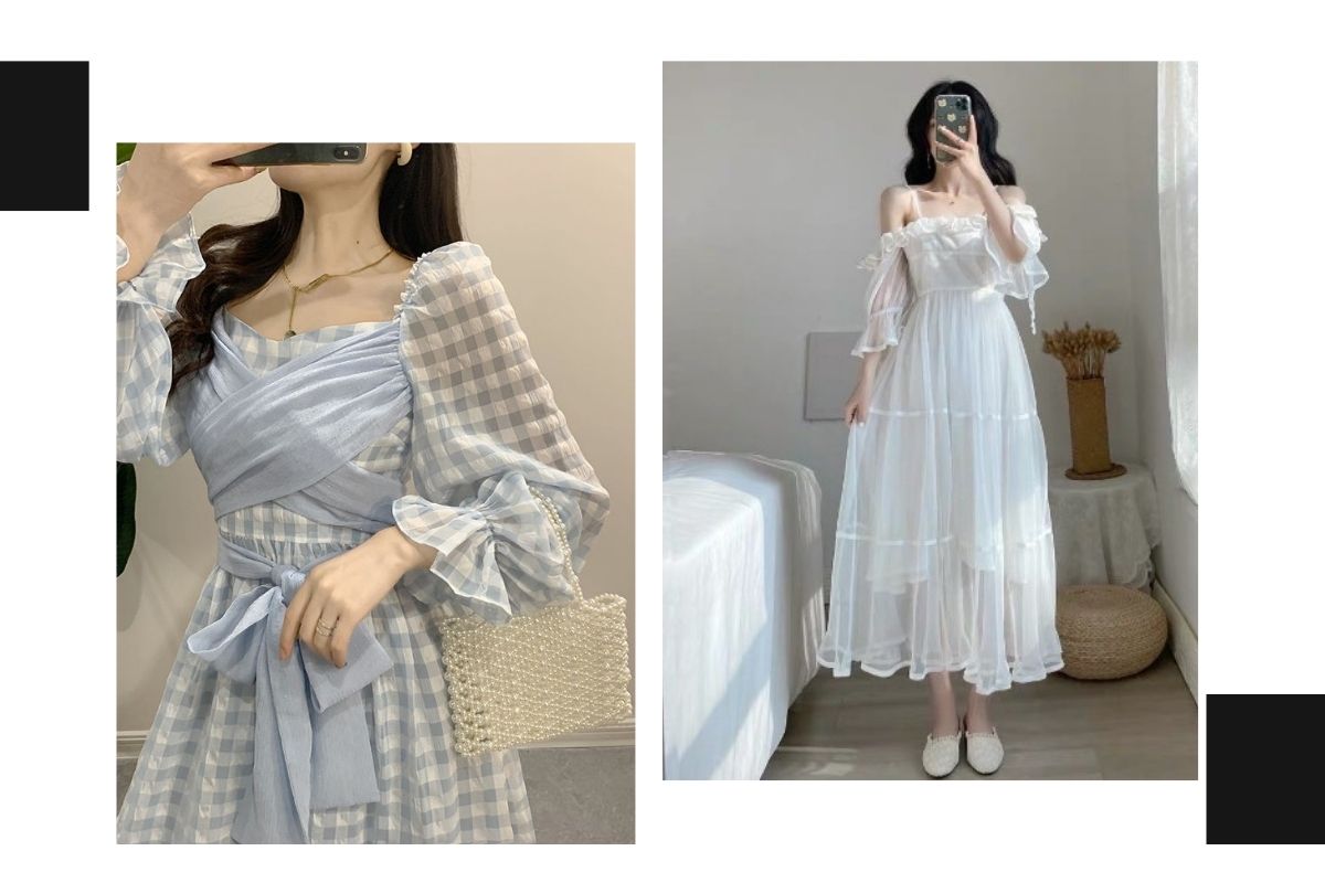 Đầm ulzzang tiểu thư