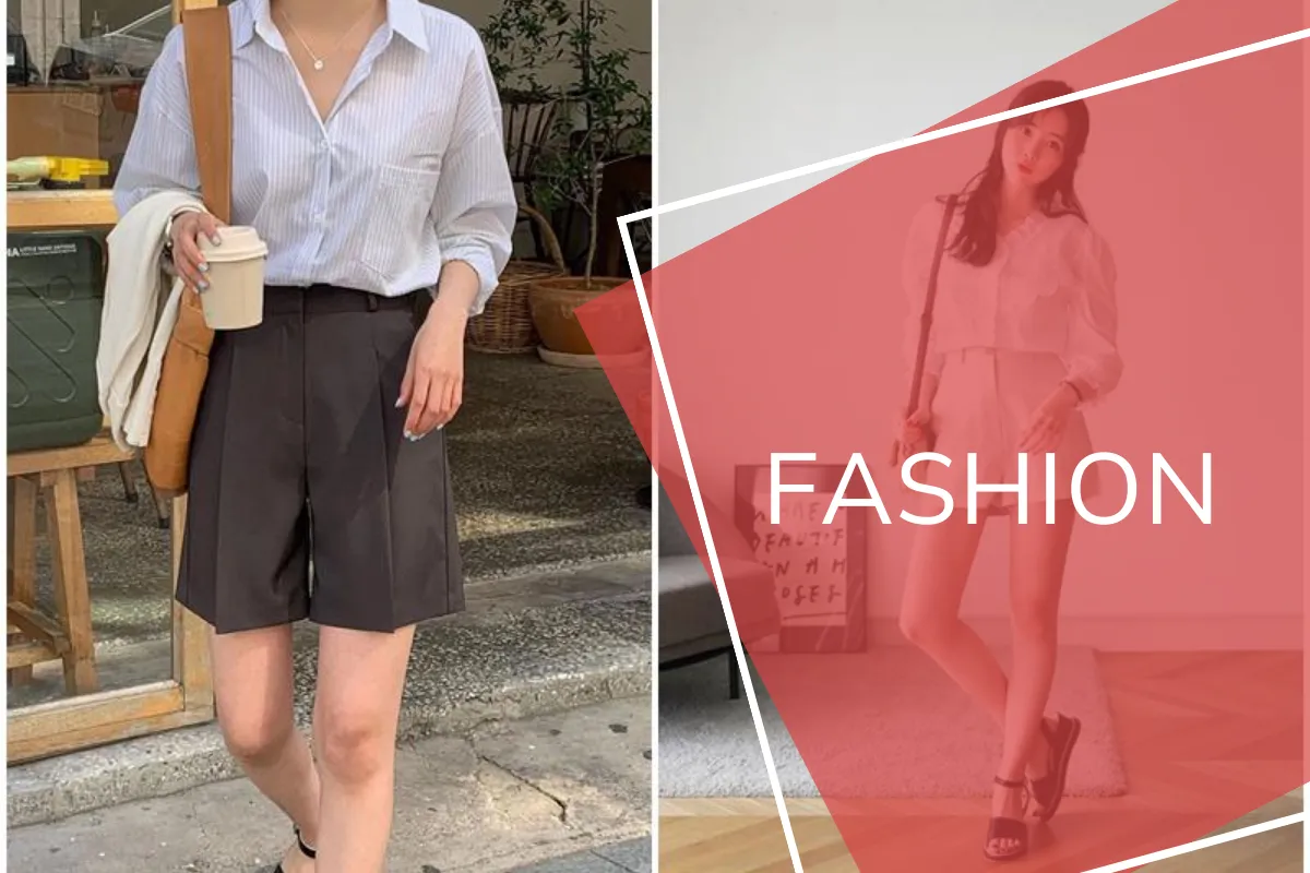 Áo blouse kết hợp với quần lửng năng động