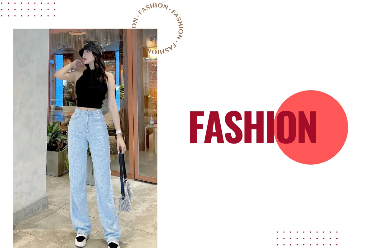 Áo Croptop và quần Jeans rách cá tính