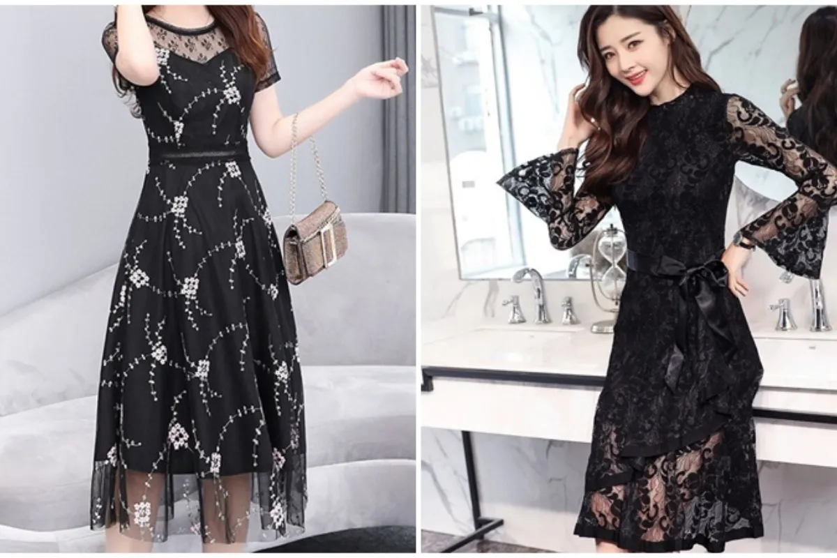 Đầm ren kết hợp sự thanh lịch và cuốn hút