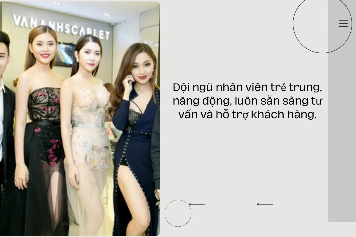 Đội ngũ nhân viên trẻ trung, năng động, luôn sẵn sàng tư vấn và hỗ trợ khách hàng.
