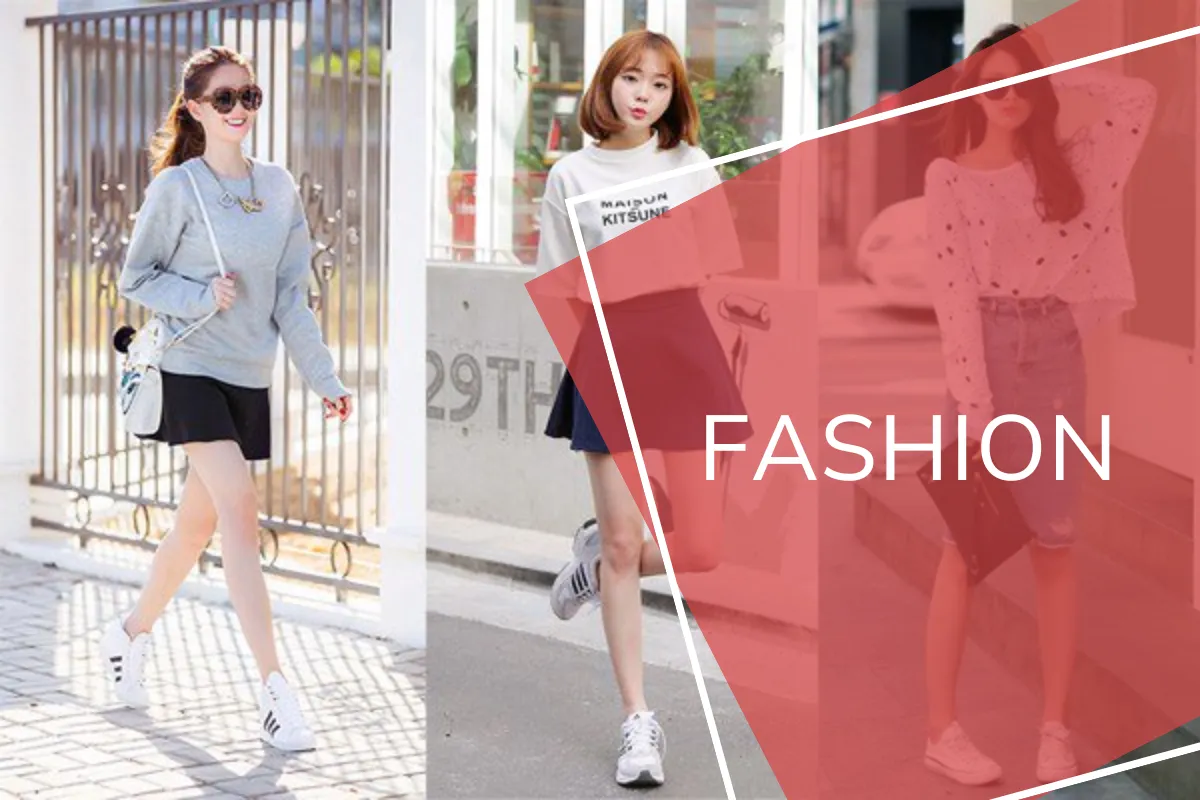 Thời trang đi Cafe với giày Sneakers hoặc Sandals thoải mái
