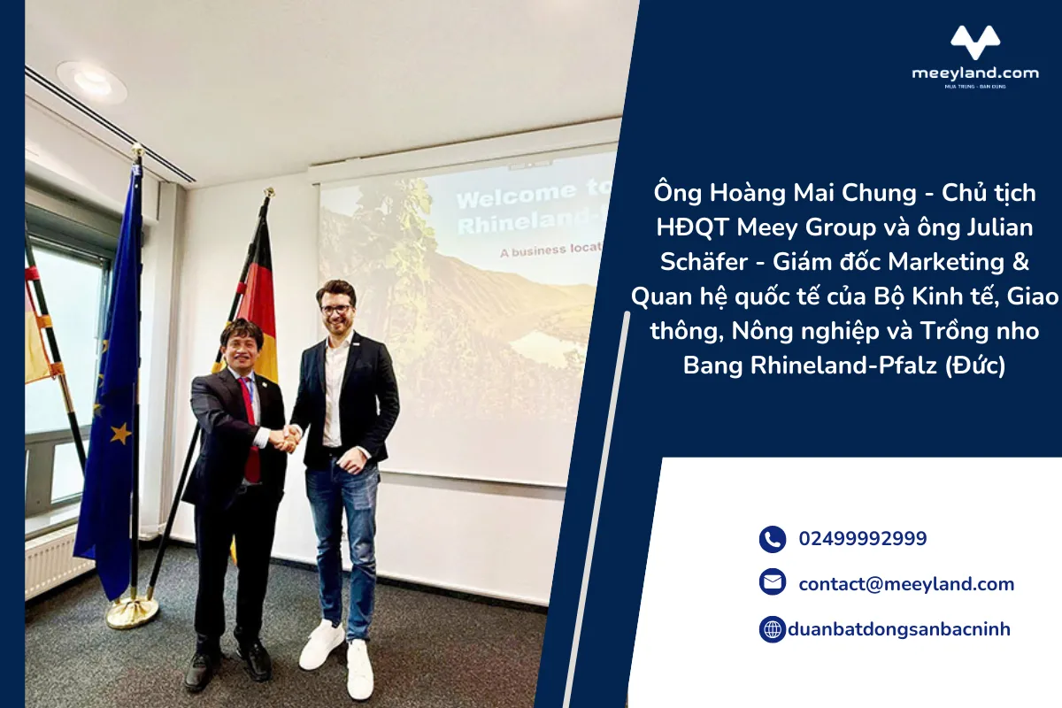 Meey Group hợp tác với đối tác Đức phát triển ứng dụng quản lý dữ liệu đất đai