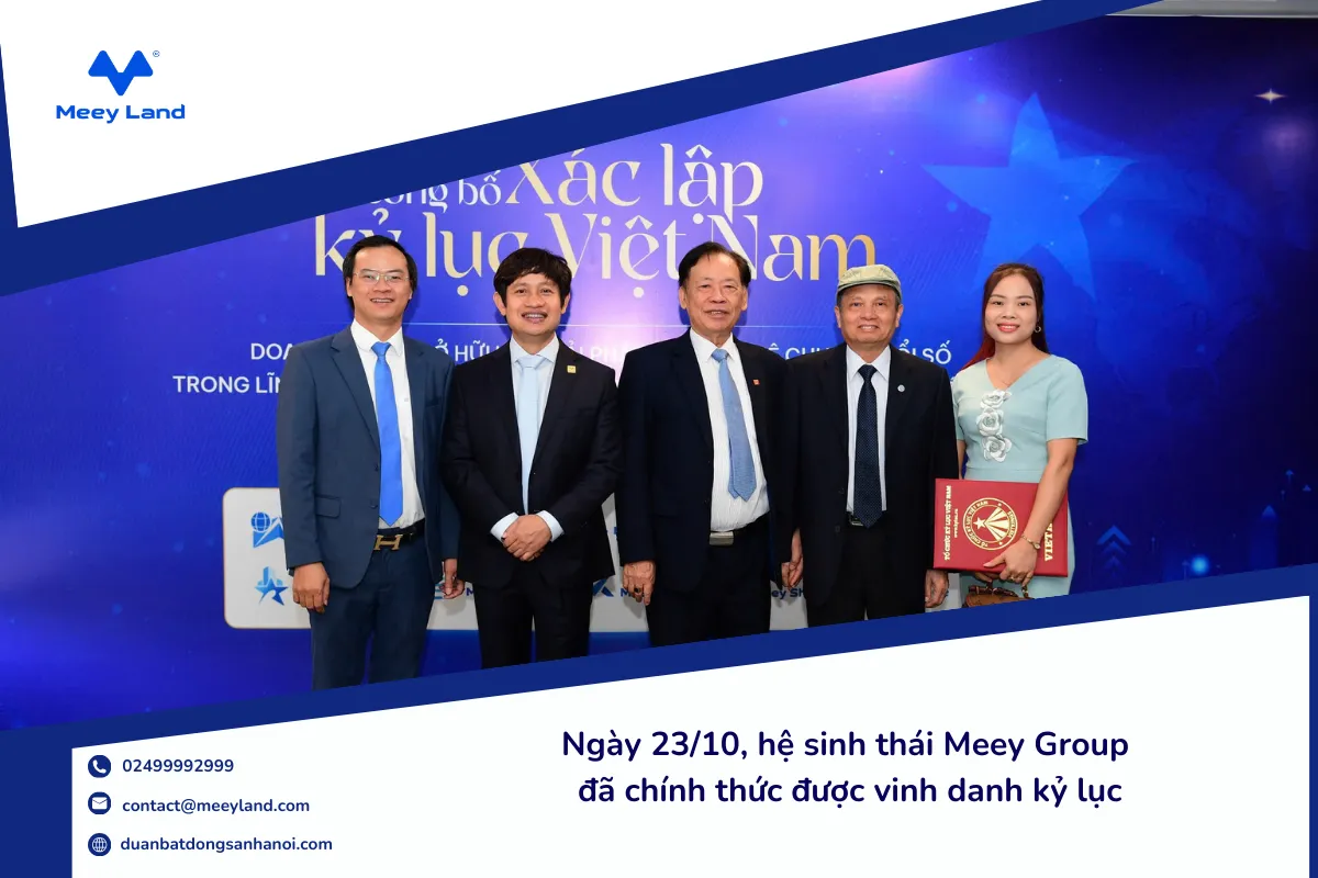 Ngày 23/10, hệ sinh thái Meey Group đã chính thức được vinh danh kỷ lục