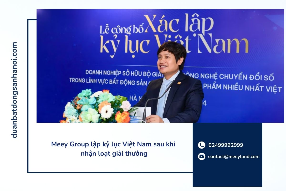 Meey Group lập kỷ lục Việt Nam sau khi nhận loạt giải thưởng