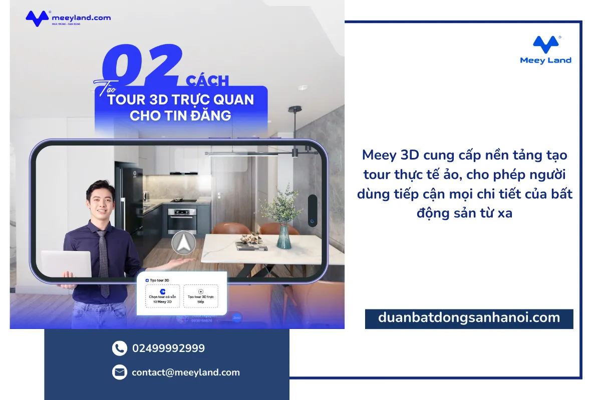 Cung cấp nền tảng tạo tour thực tế ảo, cho phép người dùng tiếp cận mọi chi tiết của bất động sản từ xa
