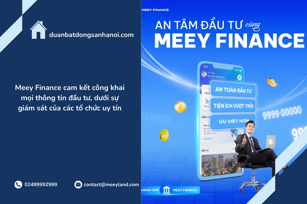 Cam kết công khai mọi thông tin đầu tư, dưới sự giám sát của các tổ chức uy tín