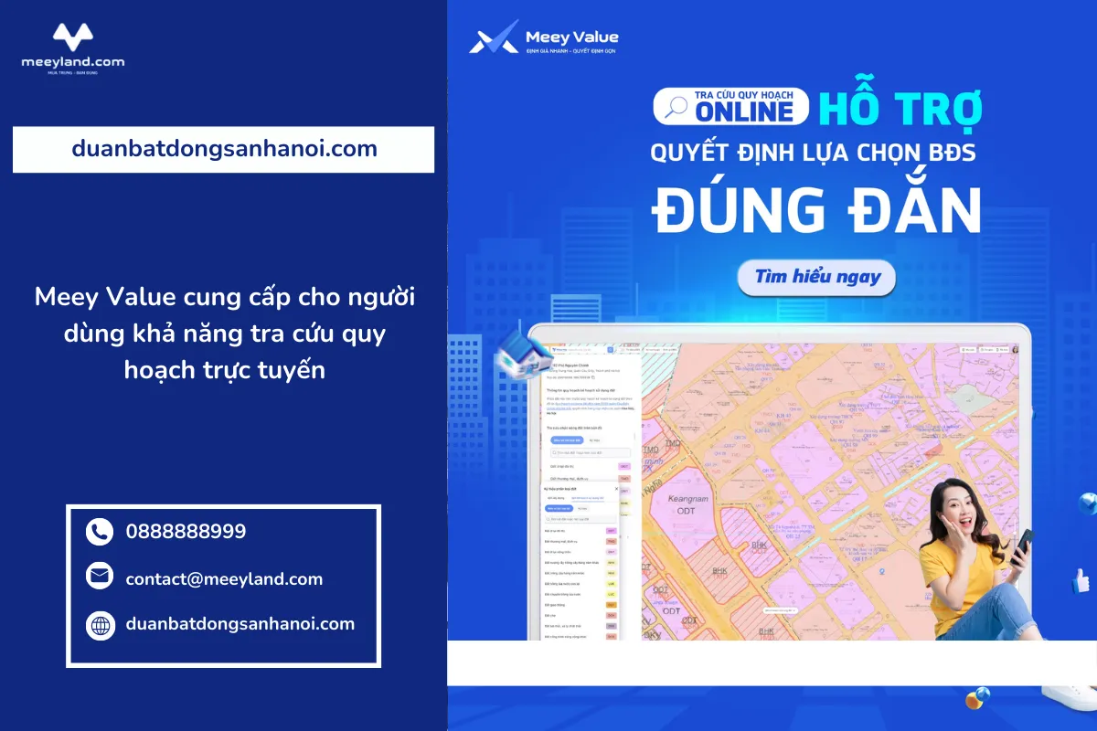 Cung cấp cho người dùng khả năng tra cứu quy hoạch trực tuyến