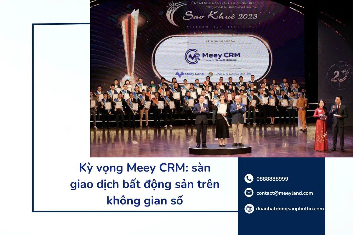 Meey Land tiếp tục được vinh danh tại giải thưởng Sao Khuê danh giá