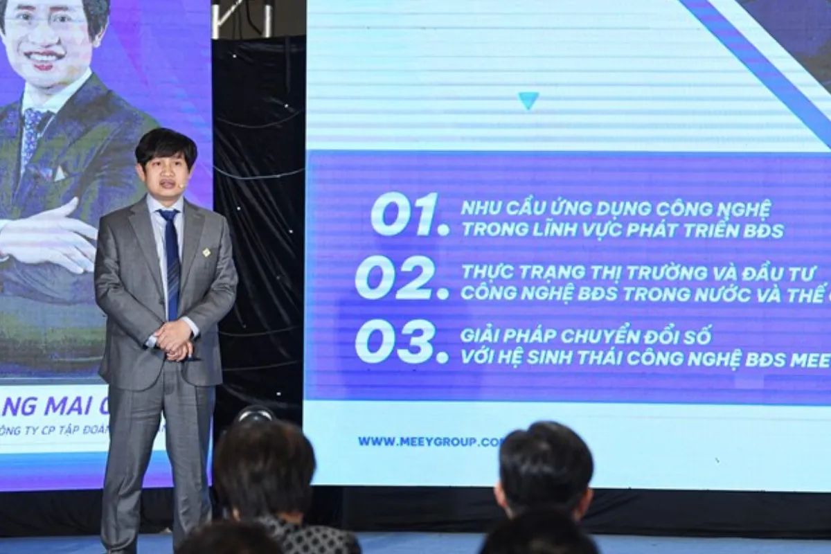 Đại diện cho các doanh nghiệp Start-up, Meey Land sẽ có hai phiên thảo luận trực tiếp.