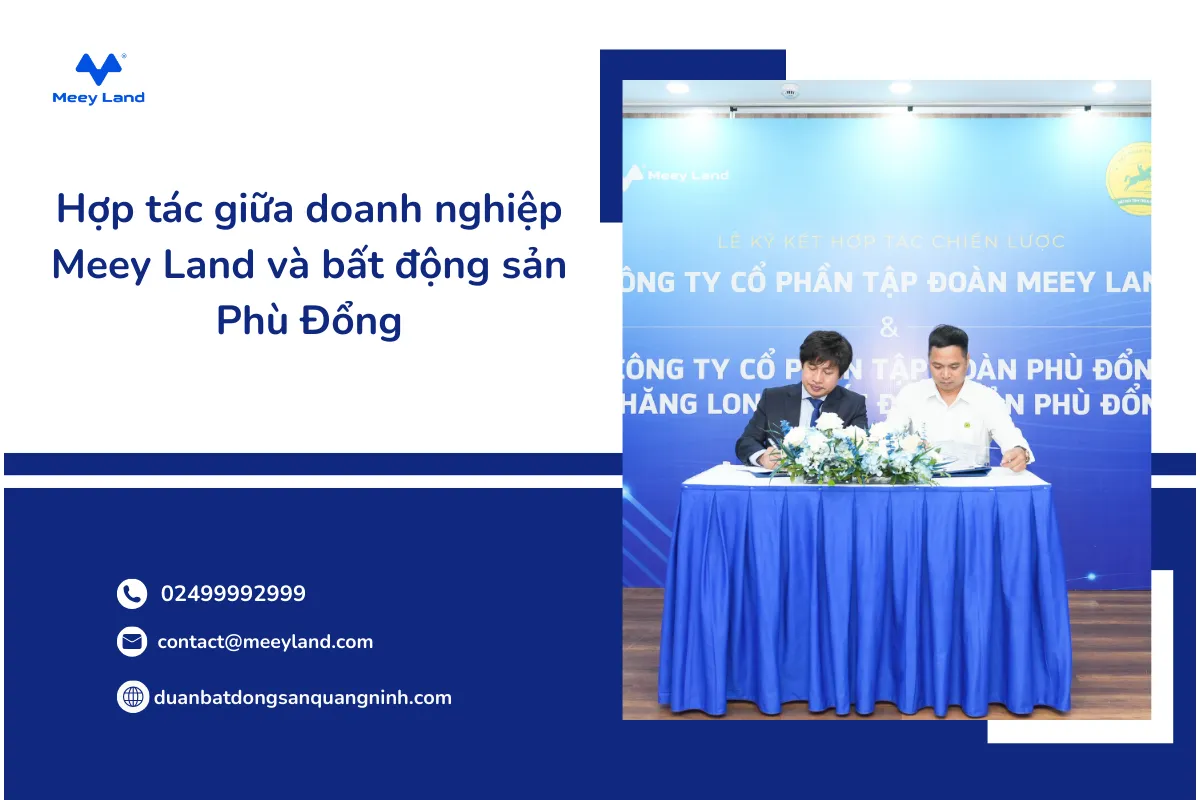 Hợp tác giữa Meey Land và Phù Đổng: Bước tiến mới trong công nghệ số và bất động sản