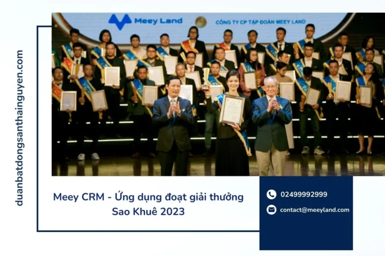 Meey CRM ứng dụng đoạt giải thưởng Sao Khuê 2023