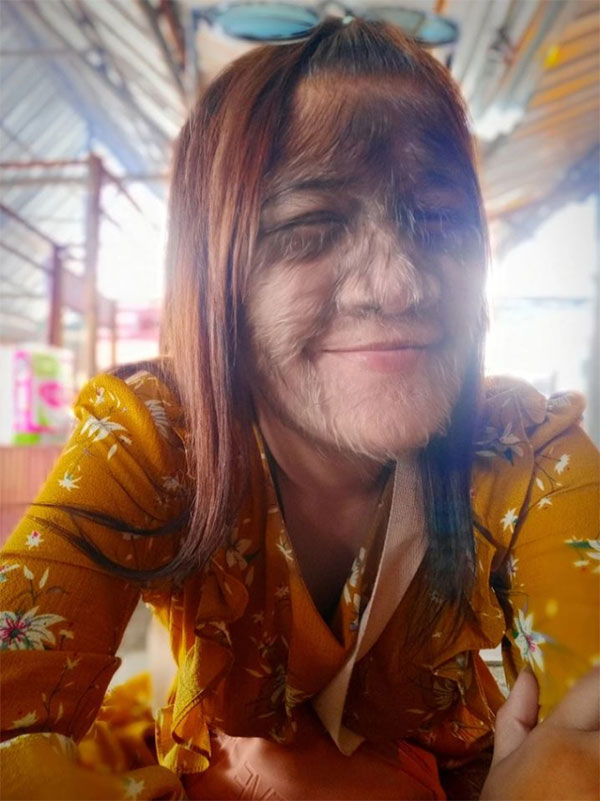 Natty ở tuổi trưởng thành hay cạo lông mặt để thoải mái hơn.