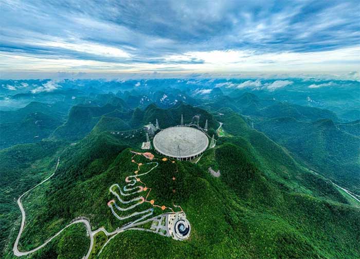 Dự án Sky Eye sử dụng công nghệ tìm kiếm diện rộng, tìm kiếm tín hiệu ngoài Trái đất.
