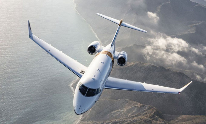 Máy bay tư nhân Bombardier Challenger 3500.