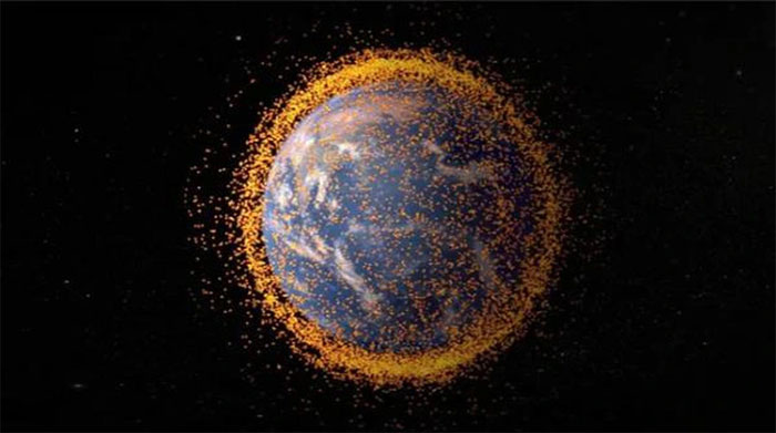 Đồ họa của NASA mô tả số lượng rác vũ trụ hiện đang quay quanh Trái đất