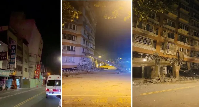 Nhiều nhà cửa bị hư hại sau các trận động đất liên hoàn ở Đài Loan