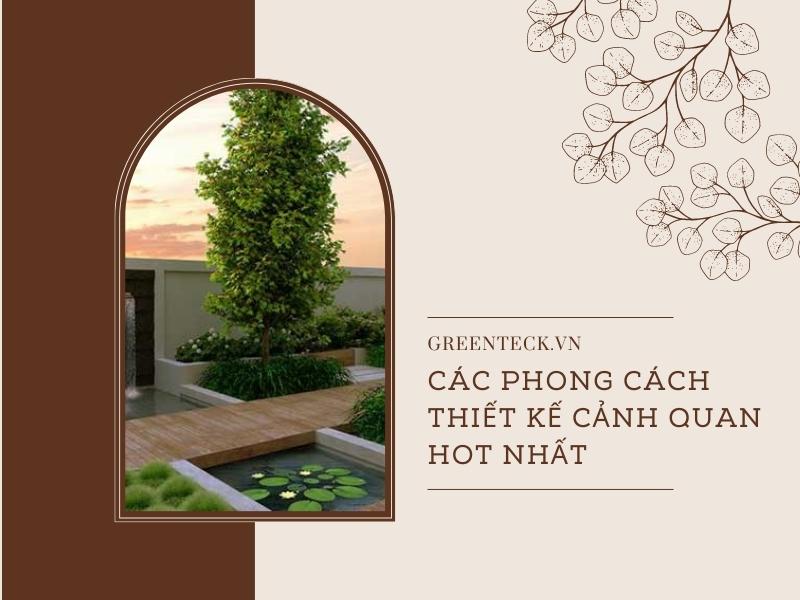 Phong cách thiết kế cảnh quan hiện đại