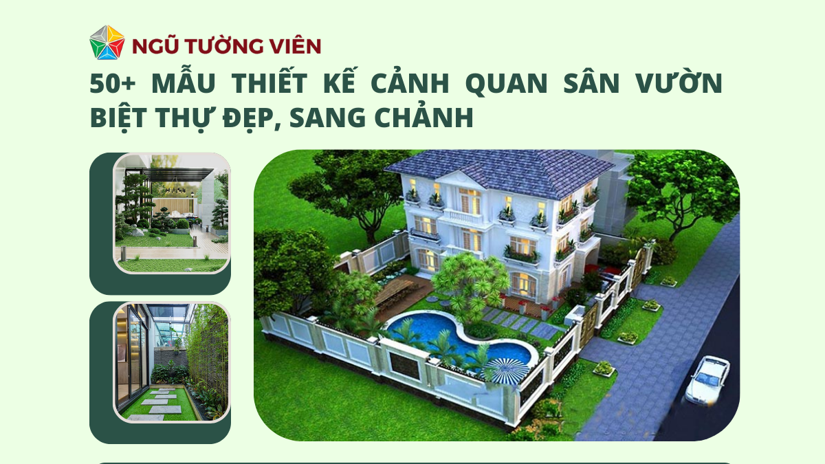 50+ Mẫu thiết kế cảnh quan sân vườn đẹp sang trong biệt thự – Nâng tầm đẳng cấp cho không gian sống