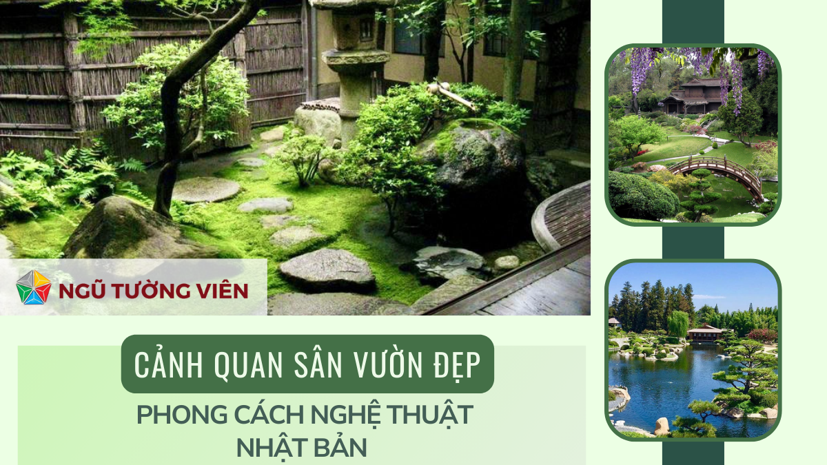 Cảnh quan sân vườn đẹp: Phong cách nghệ thuật Nhật Bản