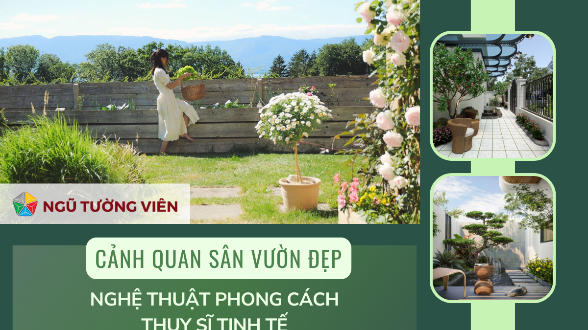 Cảnh quan sân vườn đẹp: Nghệ thuật phong cách Thụy Sĩ tinh tế